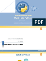 Walk Into Python: Data Processing Using Python
