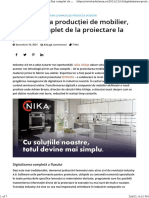 Digitalizarea Producției de Mobilier, Un Flux Complet de La Proiectare La Prelucrare - Revista Din Lemn