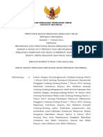 Perbawaslu No. 7 Tahun 2016 TTG Perubahan Perbawaslu No. 8 Tahun 2015 TTG Penyelesaian Sengketa Pemilihan