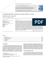 In-Cylinder Fluid Flow, Turbulence and Spray Models-A Review