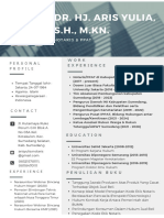 Dr. Hj. Aris Yulia, S.H., M.KN.: Personal Profile Work Experience
