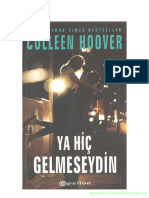 Colleen Hoover - Ya Hiç Gelmeseydin