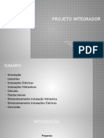 Projeto integrador edificação infraestrutura elétrica hidráulica