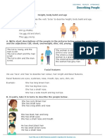 Describing People: Worksheets, Activities & Games