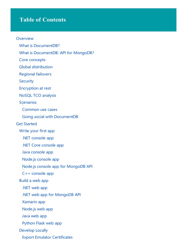 Introduction To DocumentDB A NoSQL JSON | PDF | Databases | Mongo Db