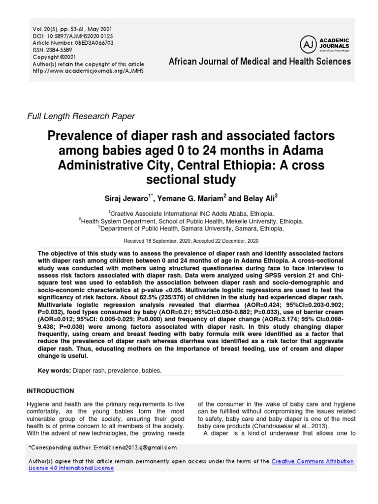 Diaper Rash PDF Diaper Breastfeeding