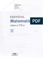 Esential Matematica Clasa 7 Partea II Matematica Clasa 7 Partea II