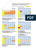 Calendário acadêmico FAE 2o semestre 2015