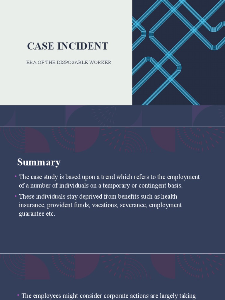 Group 2 (Era of Disposable Worker) PDF Employment Labor