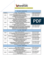 Calendário Das Apresentações de TCC