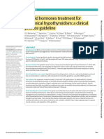 Thyroid hormones treatment for subclinical hypothyroidism - A clinical practice guideline - 2020