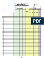 Matriz de Registro de Resultados Evaluación Quimestral