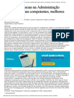 Gestão de Pessoas na Administração Pública