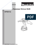 Cordless Hammer Driver Drill: Instruction Manual