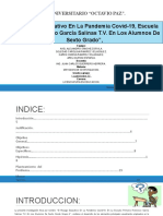 El Rezago Educativo en La Pandemia Covid-19, Escuela Primaria Francisco García Salinas T.V. en Los Alumnos de Sexto Grado