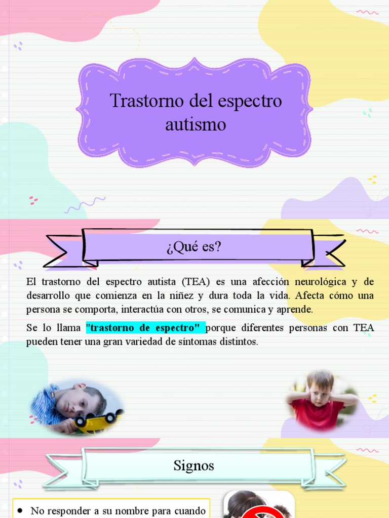Signos y diagnóstico del autismo | PDF | Espectro autista | Desorden ...