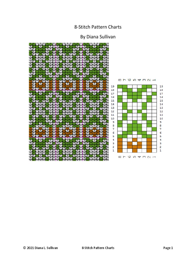 8-Stitch Pattern Charts | PDF | Home & Garden