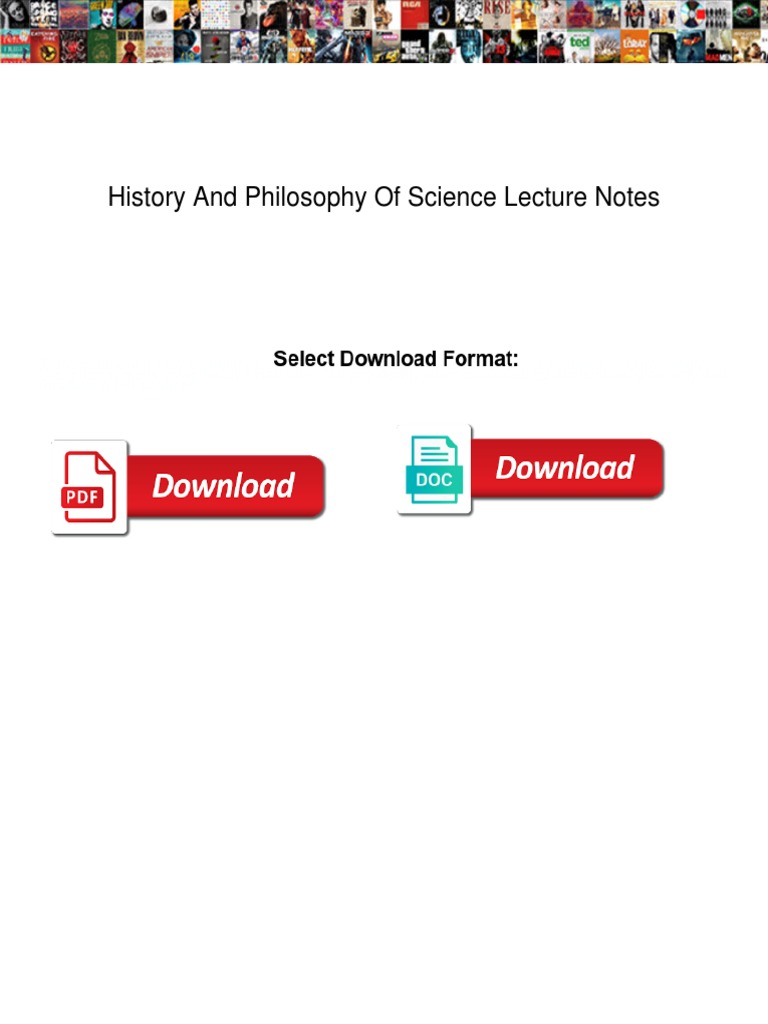 History and Philosophy of Science Lecture Notes | PDF | Science ...