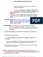 L.4. Notiuni Metrologice Generale. Sistemul SI