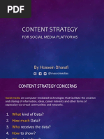 Content Strategy in Social Media Platforms