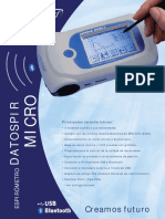 Brochure Espirometro Sibelmed Datospir Micro C