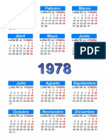 Calendario 1978