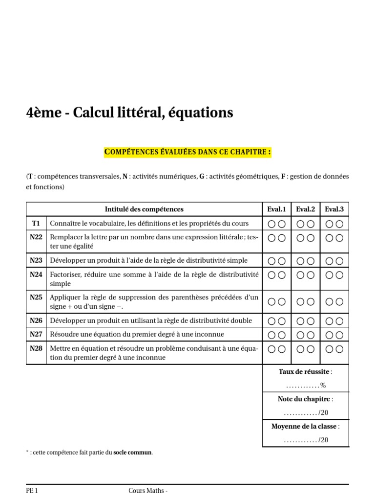 Calculs numériques - Cours - AlloSchool