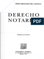 Derecho Notaria de Bernardo Pérez Fernández Del Castillo
