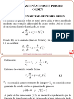 Sistemas Dinamicos de Primer Orden