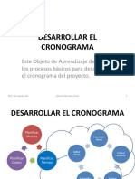 2.1.5 Desarrollar El Cronograma