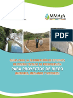 Metodologia de Investigacion Para Obras de Riego Para Bolivia