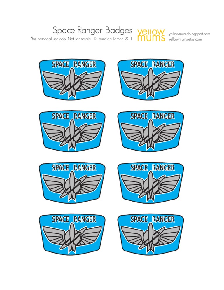 Space Ranger Badge Designs | PDF