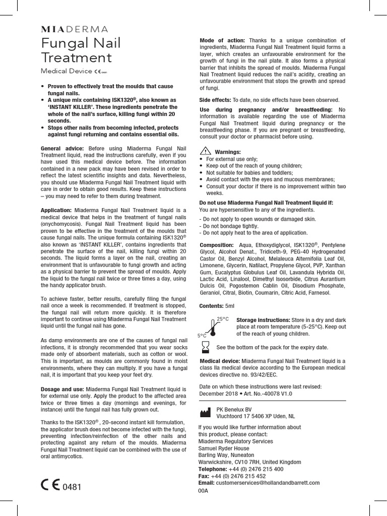 HB40078fungalnail Leafletv1 PDF Fungus Breastfeeding