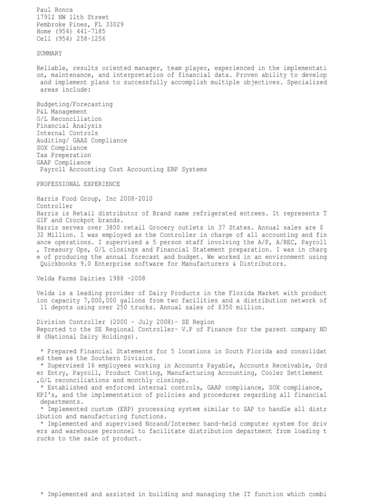 Controller, Asst - Controller, SR - Accountant, Accounting Manager ...