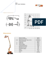 Ficha Técnica Brazo Articulado Diésel 20 M JLG 600 AJ