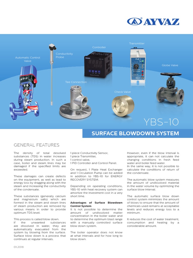 Automatic Surface Blowdown System | PDF | Water | Steam
