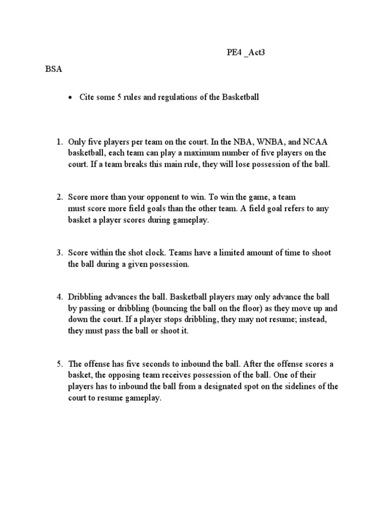 Basketball Basics & Icons | PDF