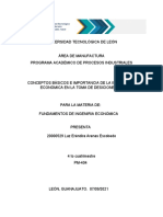 ArenasCONCEPTOS BÁSICOS E IMPORTANCIA DE LA INGENIERíA ECONÓMICA EN LA TOMA DE DECISIONES