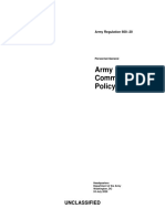 AR 600-20 Updates Army Command Policy