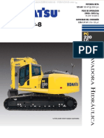 Catalogo Excavadora Pc220lc 8 Komatsu Caracteristicas Especificaciones Dimensiones Rangos Trabajo Capacidad Elevacion