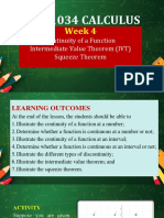 LMS Week 4 CALC 1034 Continuity IVT Squeeze Theorem