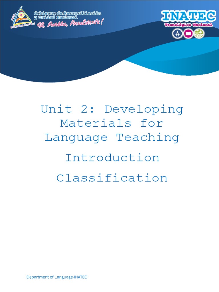 Language Teaching Materials Guide | PDF | Learning | Language Education