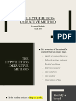 The Hypothetico-Deductive Method