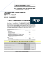 Ejercicio Informe de Costo de Producción - Planteado