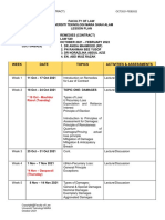 Law549 Remedies Contract Lesson Plan For Sem Oct 2021 - Feb 2022