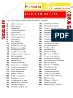 Ejercicios de Ortografia para Tercero de Primaria