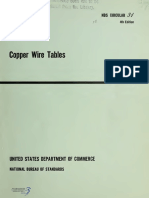 Copper Wire Tables