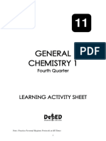 General Chemistry 1 Las Quarter 4