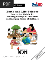 EarthAndLifeScience(SHS)_Q2_Mod21_EvolvingConceptOfLifeBasedOnEmergingPiecesOfEvidence_V1