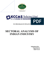 Sectoral Analysis of Indian Industry: PG Program in Finance